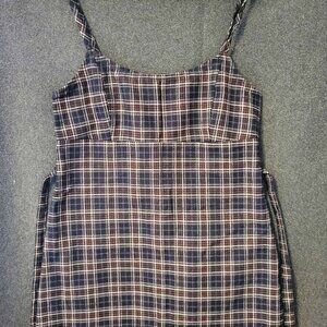 Brandy Melville John Galt OS Grunge Subculture Schoolgirl Plaid Mini Dress